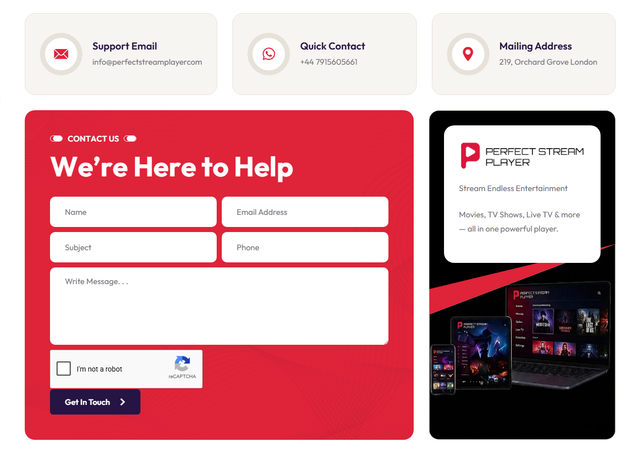 Mobile Responsive View