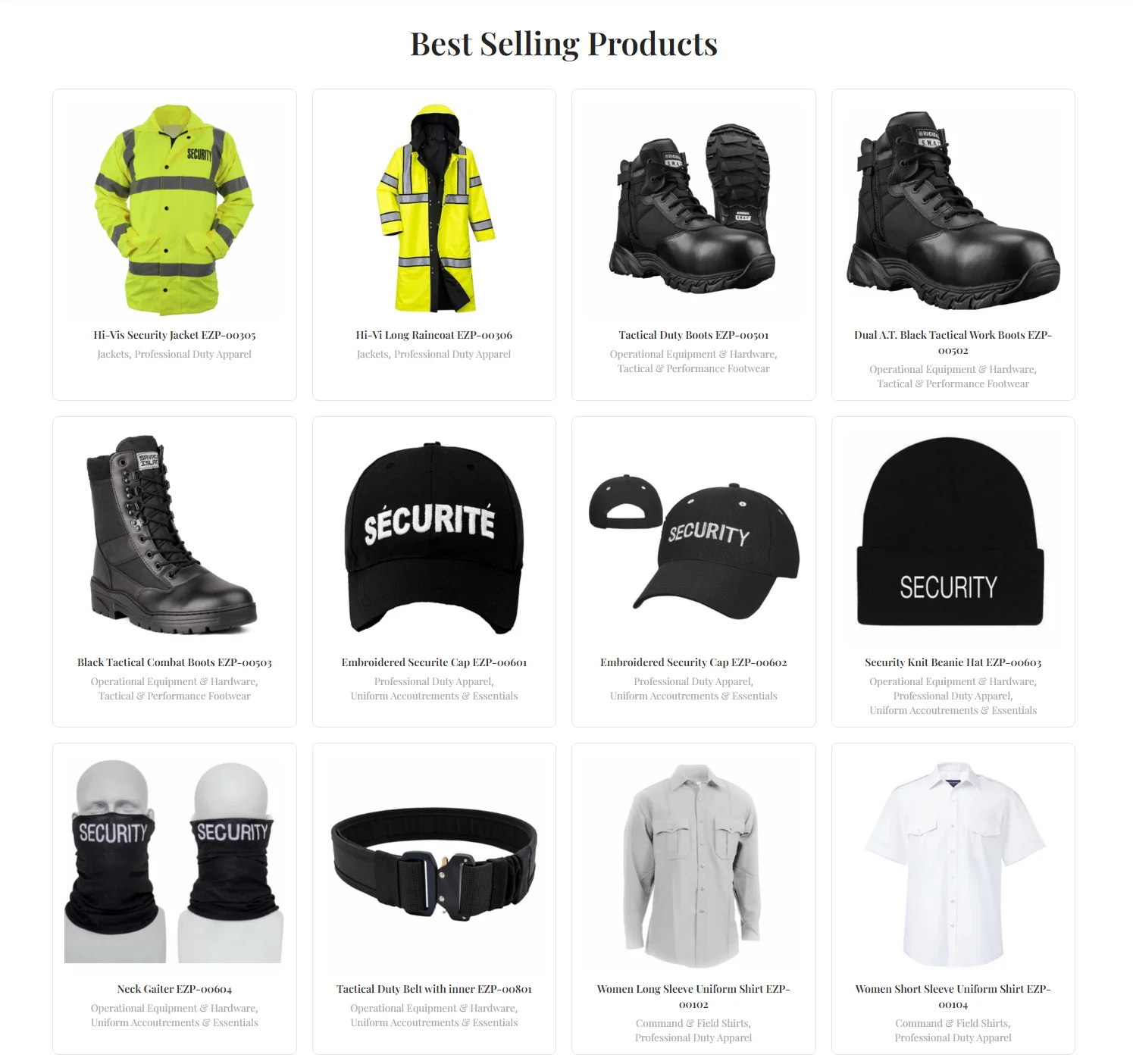 EZ ProWear Products