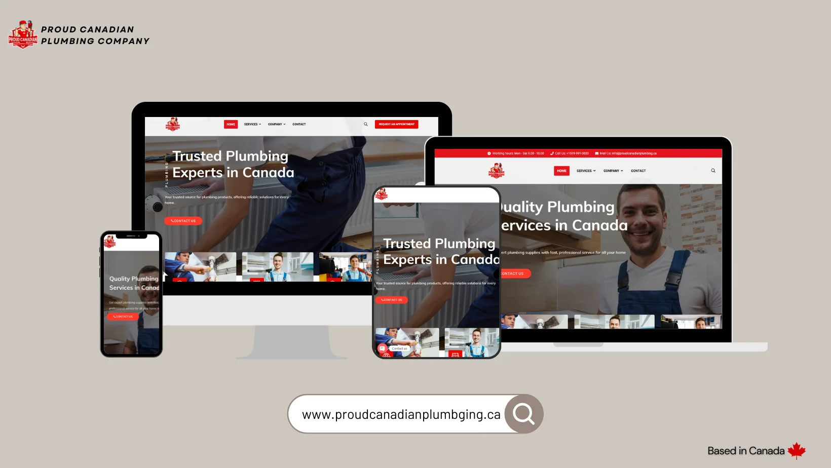 Proud Canadian Plumbing Homepage Hero