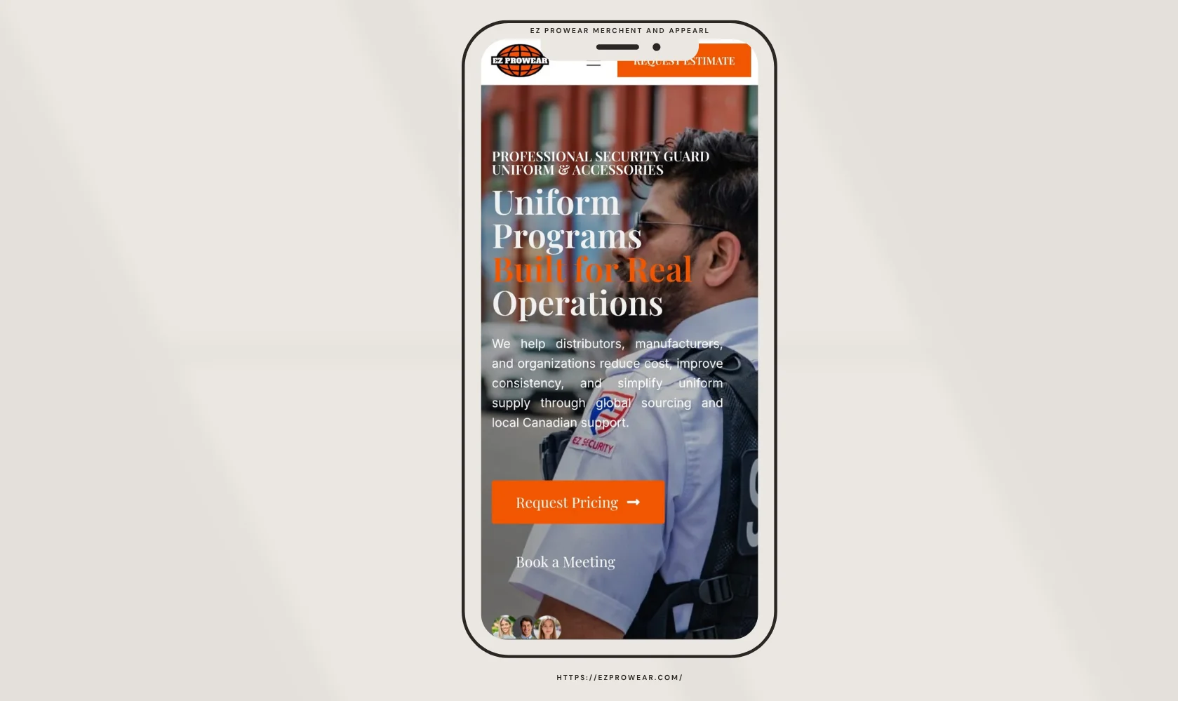 EZ ProWear Mobile View