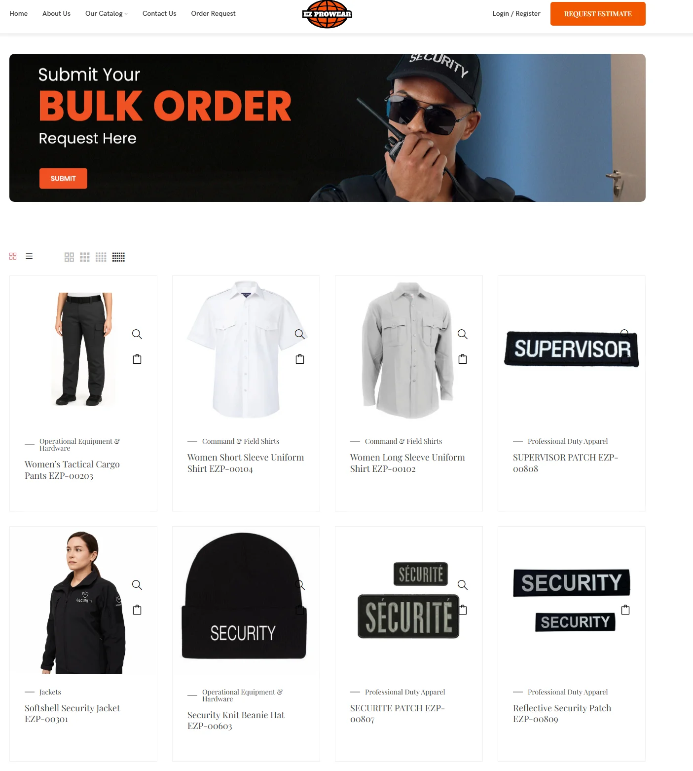 EZ ProWear Categories
