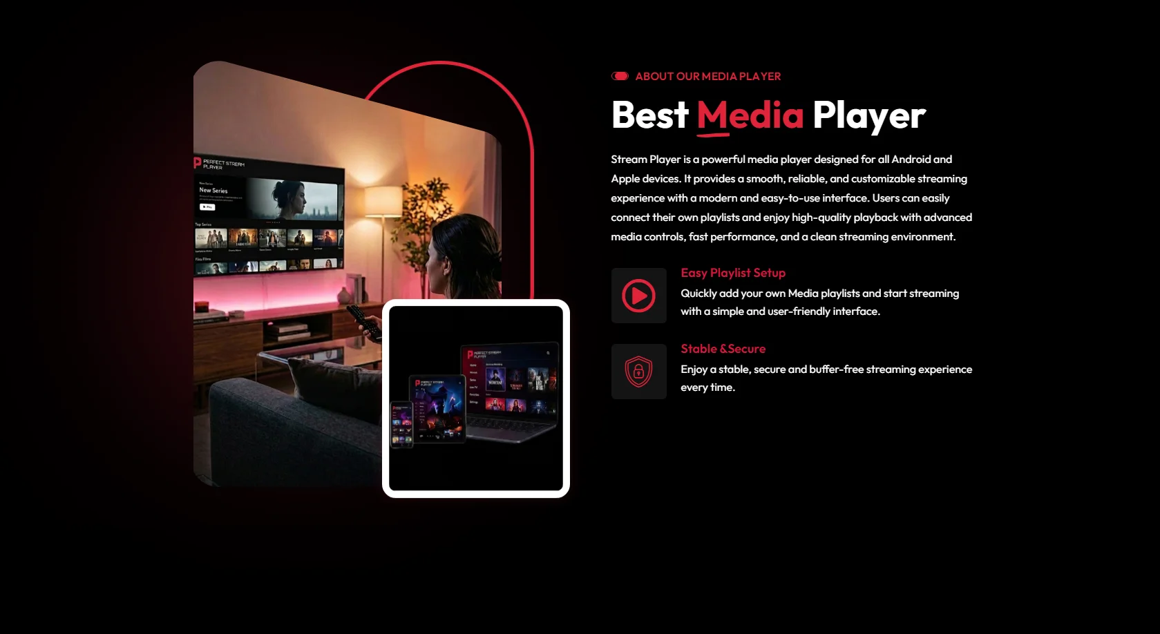 Streaming Features Area